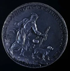 Reverso del medallón que representa a Michelangelo Buonarroti (1475-1564), 1561